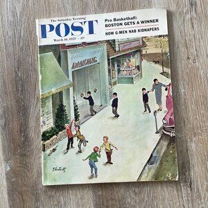 Vintage March 16,1957 Saturday Evening Post Magazine